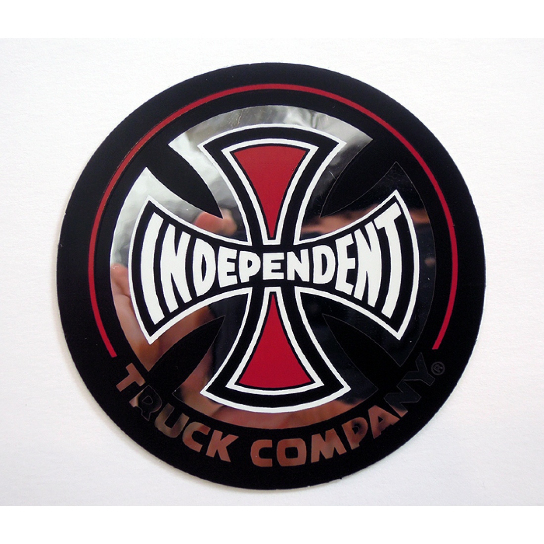 IND-Truck Co Decal 3 in 3 in Foil  Black/Red Assorted 