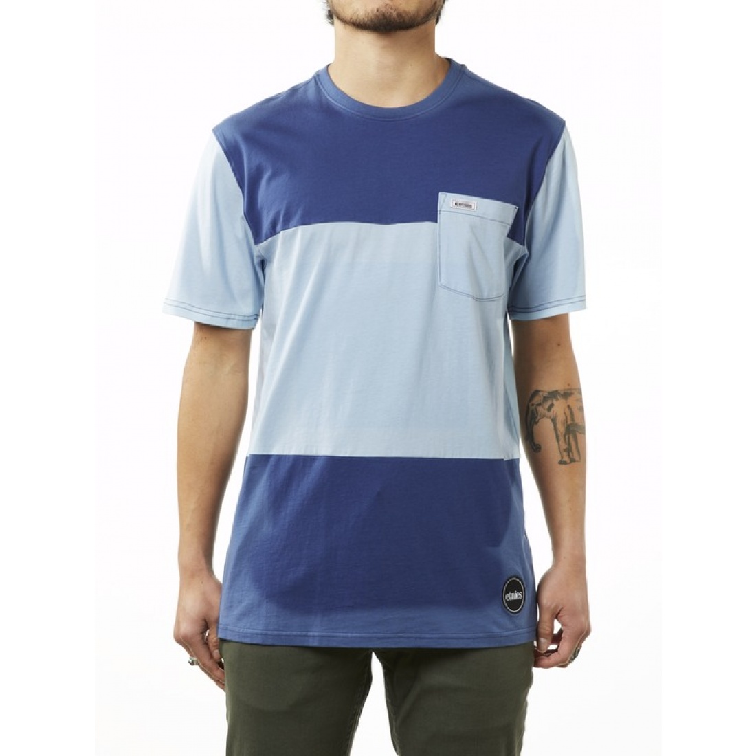 ETN-Quiggly Pocket Crew T-Shirt Blue
