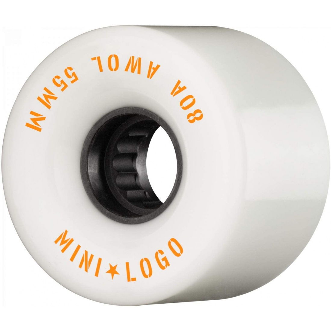 Mini Logo - AWOL 55mm 80A White Wheels