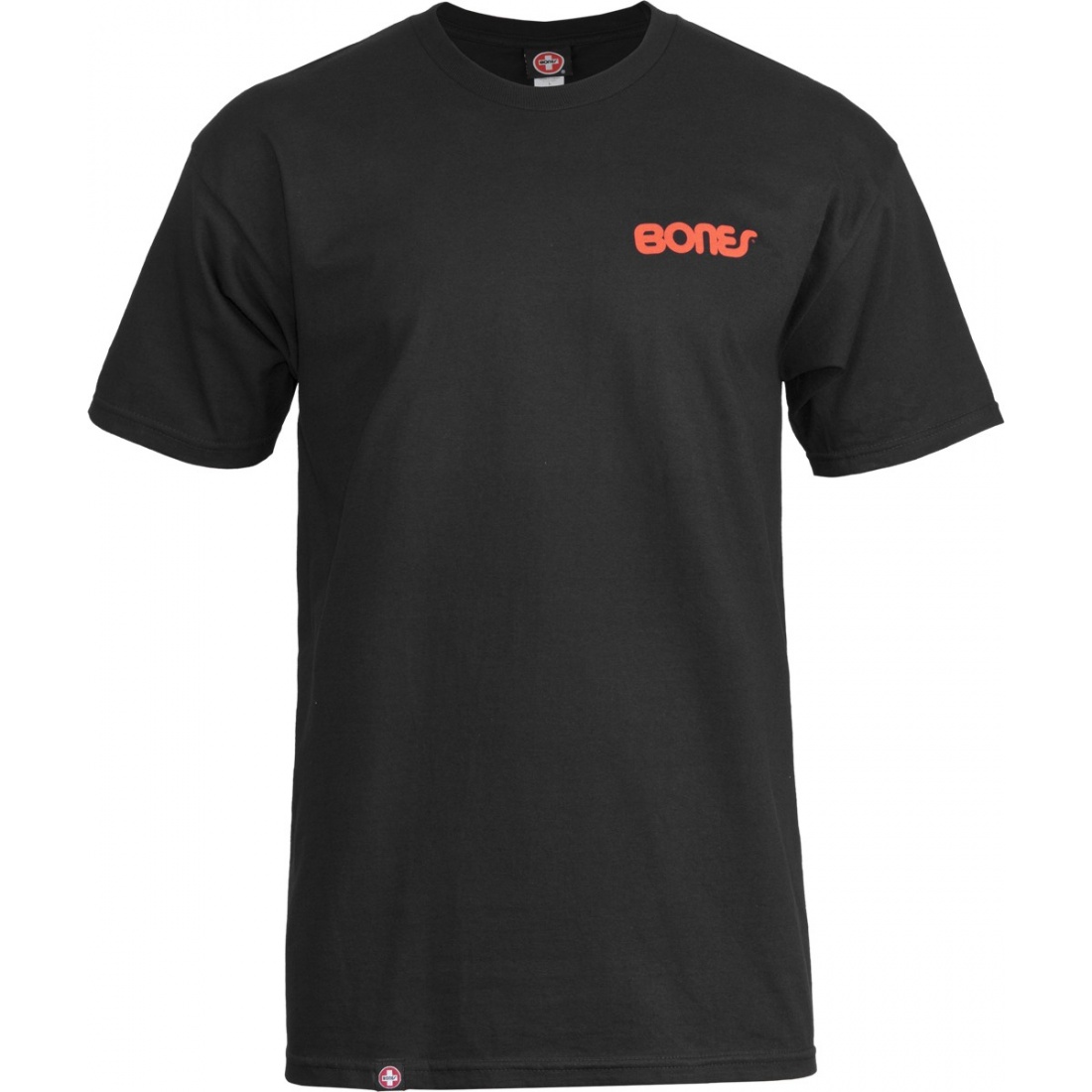Bones Swiss Text Black Medium Tee
