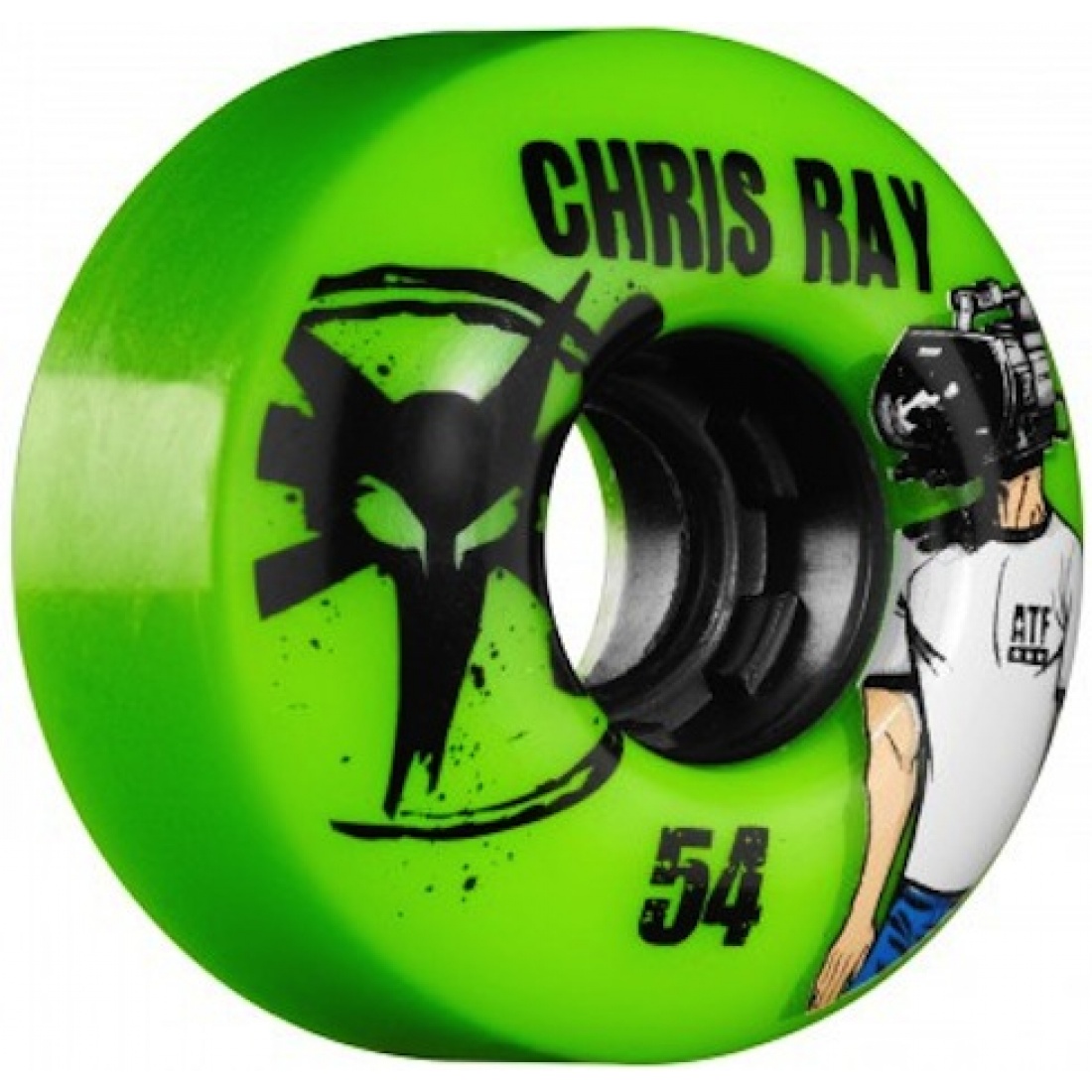 Bones Chris Ray Green All Terrain Formula 54MM Wheels (Set of 4)