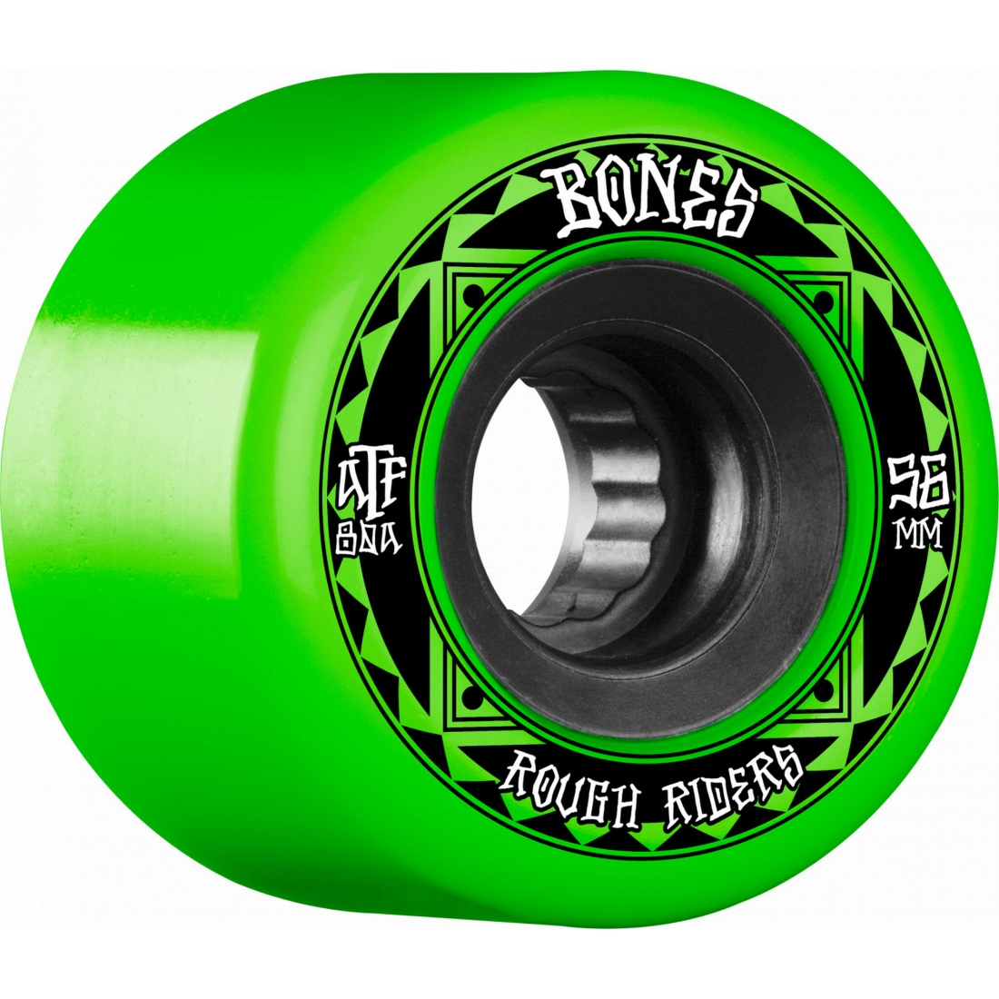 Bones - Rough Rider Runners 56mm Green Wheels