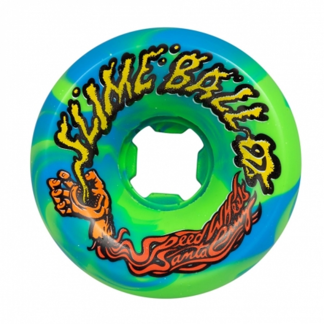 Slime Balls - 60mm Splat Vomits Neon Blue 97a