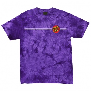 SantaCruz - Classic Dot S/S Regular T-Shirt Purple Crystal Wash
