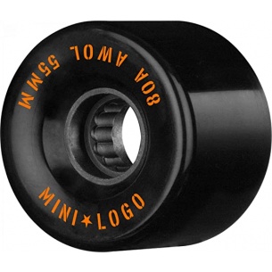 Mini Logo - AWOL 55mm 80A Black Wheels