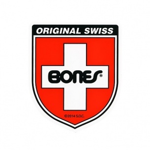 Bones Swiss Bearing Shield Sticker Small (1 Sticker)
