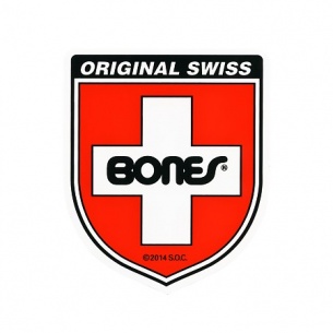 Bones Swiss Bearing Shield Sticker Medium (1 Sticker)