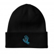 SantaCruz - Screaming Hand Beanie Long Shoreman Hat Black OS Mens 