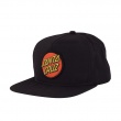 SantaCruz - Classic Snapback Mid Profile Hat Black OS Mens  