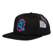 SantaCruz - Speed Wheels Scream Mesh Trucker High Profile Hat Black OS Mens  
