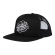 SantaCruz - Broken Dot Mesh Trucker High Profile Hat Black OS Mens 