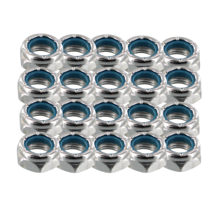 MODUS 20/PACK KINGPIN NUTS SILVER
