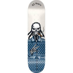 BLIND ROGERS REAPER DECK-8.25  NATURAL/BLU