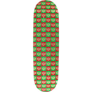 ML DECK 249/K-20 -8.5 CHEVRON GIFT WRAP GRN/RD ppp