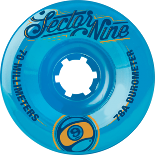 SEC9 TS NINEBALLS 70mm 78a BLUE center set (Set of 4)