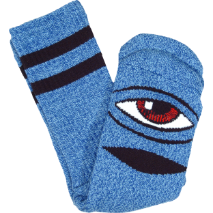 TM SECT EYE HEATHER CREW SOCKS-BLUE 1pr