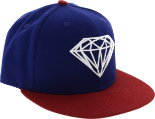 DIAMOND BRILLIANT HAT 7-1/8 ROYAL/RED sale