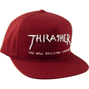 THRASHER NEW RELIGION HAT ADJ-MAROON