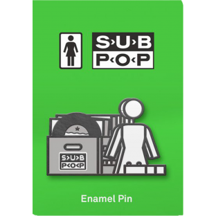 GIRL X SUB POP STACKED ENAMEL PIN