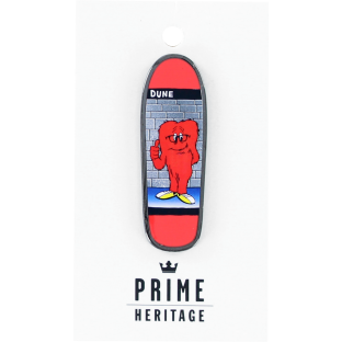 PRIME DUNE GOSSAMER BOARD LAPEL PIN 2" RED