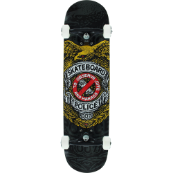 PWL/P SKATEBOARD POLICE COMPLETE-8.0 BLK/GOLD