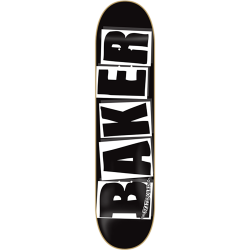 BAKER BRAND LOGO DECK-8.0 BLK/WHT