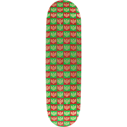 ML DECK 249/K-20 -8.5 CHEVRON GIFT WRAP GRN/RD ppp