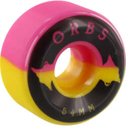 ORBS SPECTERS 54mm 99a  PINK/YELLOW W/BLACK (Set of 4)