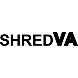 SHRED STICKERS - SHRED VA STRAIGHT BLK 8"x1.5" 1pc