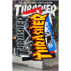 THRASHER 10/PACK ASSORTED DECALS