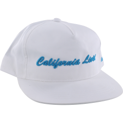 GRIZZLY CALIFORNIA LIVIN HAT ADJ-WHT/CYAN