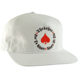 THRASHER NEW OATH HAT ADJ-WHITE