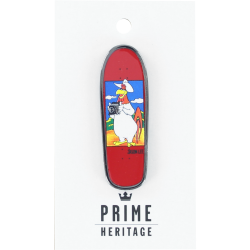 PRIME JASON LEE FOGHORN BOARD LAPEL PIN 2" RED