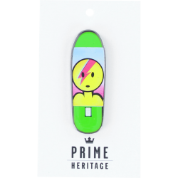 PRIME MOUNTAIN BOWIE BOARD LAPEL PIN 2" GREEN