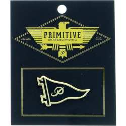 PRIMITIVE PENNANT LAPEL PIN BLK/GOLD