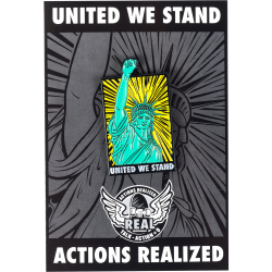REAL UNITED WE STAND LAPEL HAND
