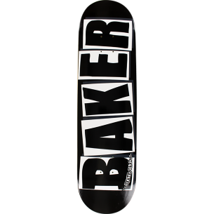 BAKER BRAND LOGO DECK-8.25 BLK/WHT