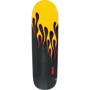PWL/P HOT ROD FLAMES 18 DECK-9.37 BLK/YEL/RED