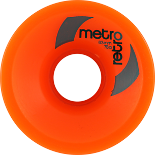 METRO RETRO FREERIDE 63mm 78a ORANGE (Set of 4)